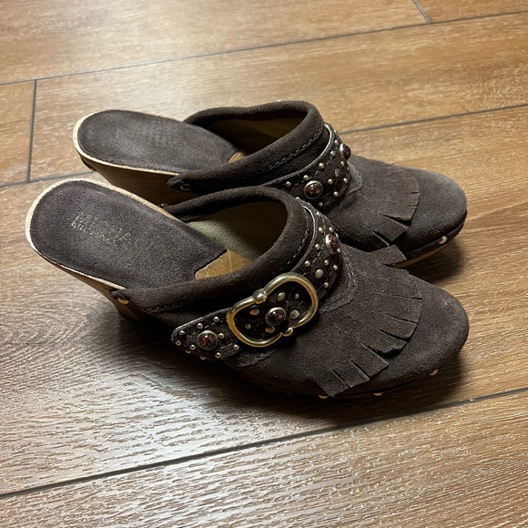 Michael Kors Suede Clogs - Picture 2 of 8